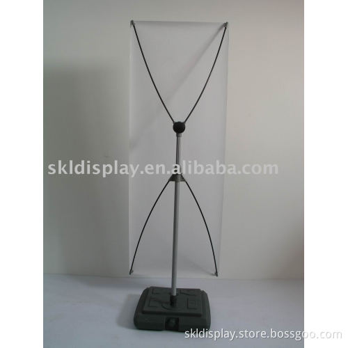 outdoor x banner, display stand